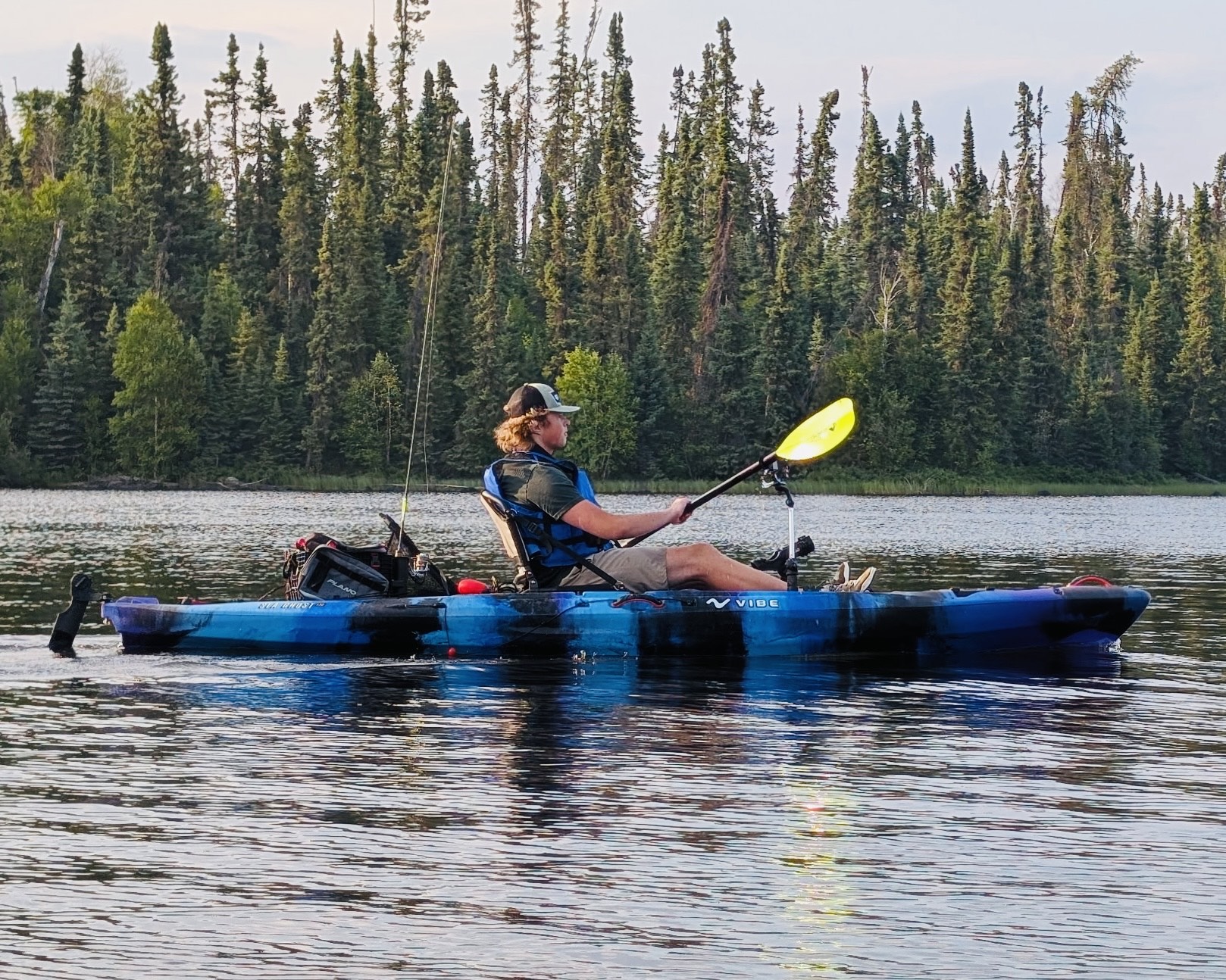 Coleman Nelson kayak fishing